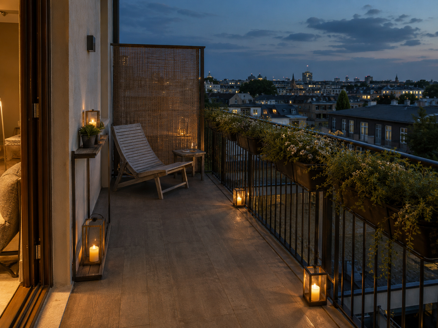 Kleinen Balkon einrichten