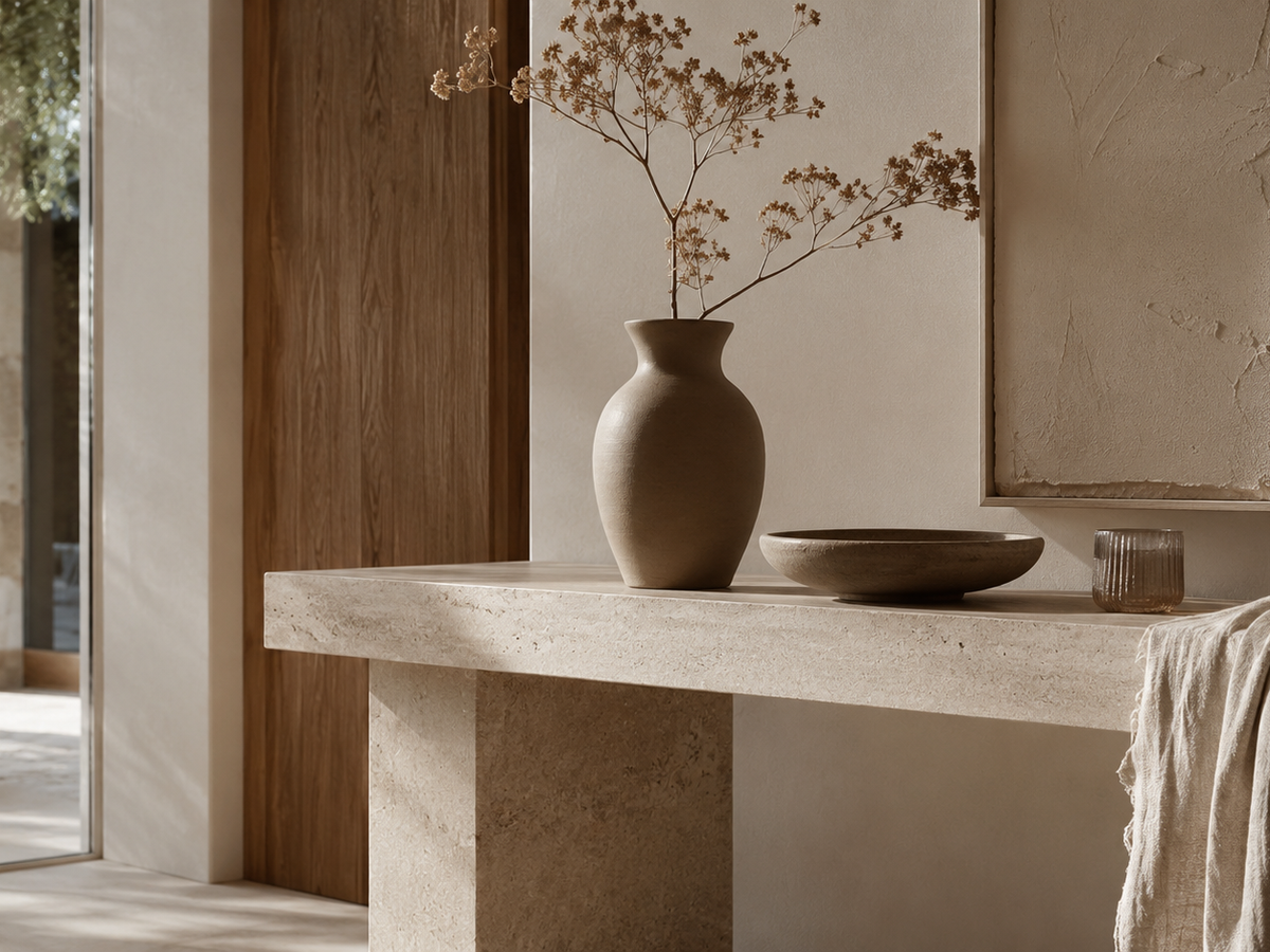 Naturmaterialien mit sichtbarer Patina: Holz, Stein und Leder – Lorenz Laurent Home