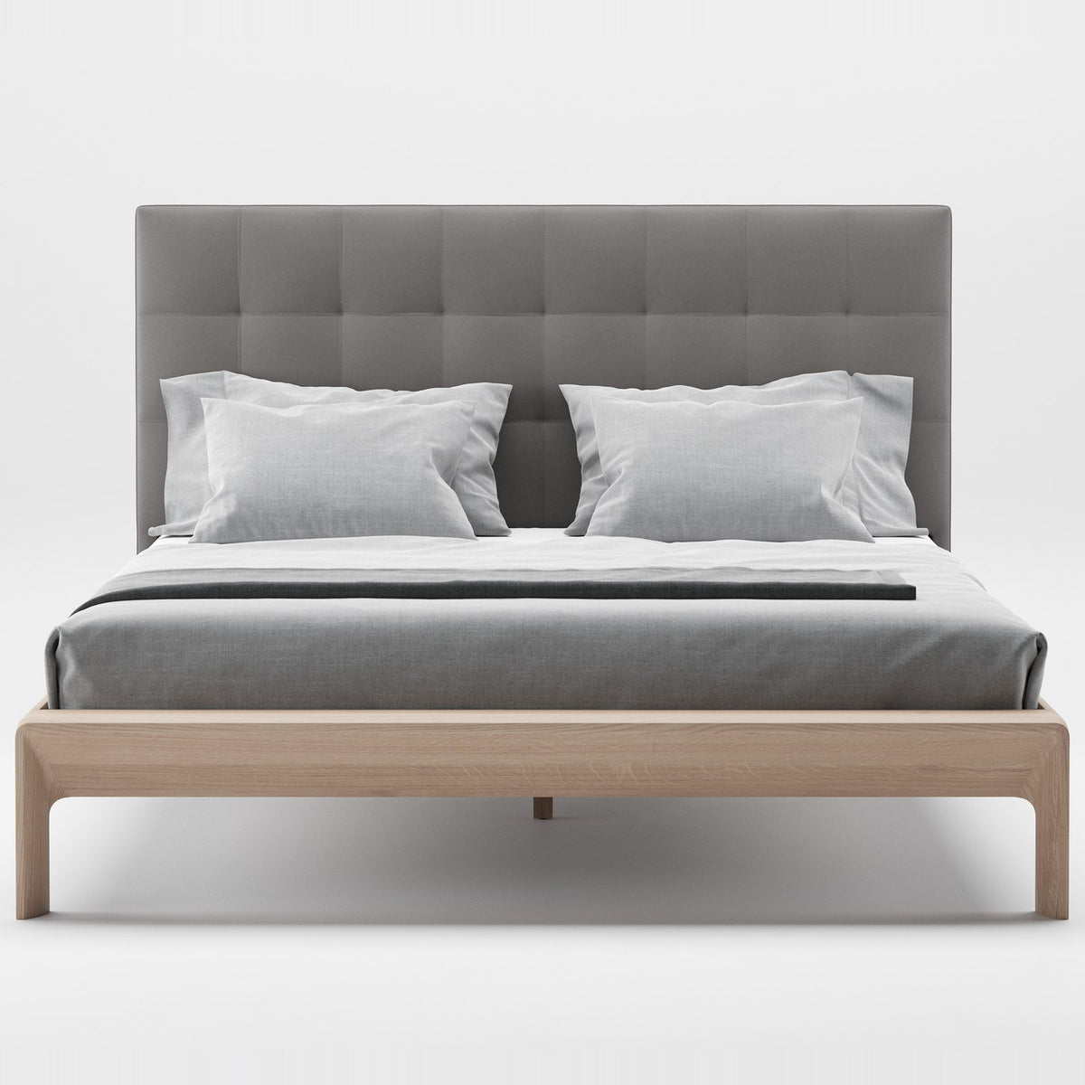 INVITO Bett gepolstert aus Massivholz – Lorenz Laurent Home