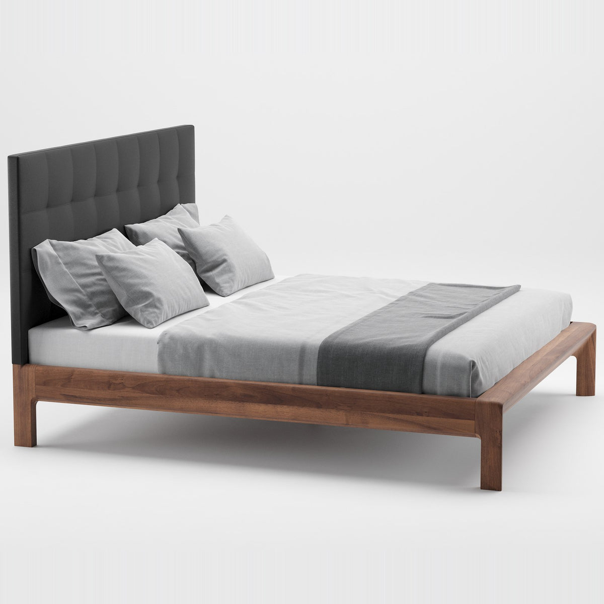 INVITO Bett gepolstert aus Massivholz – Lorenz Laurent Home