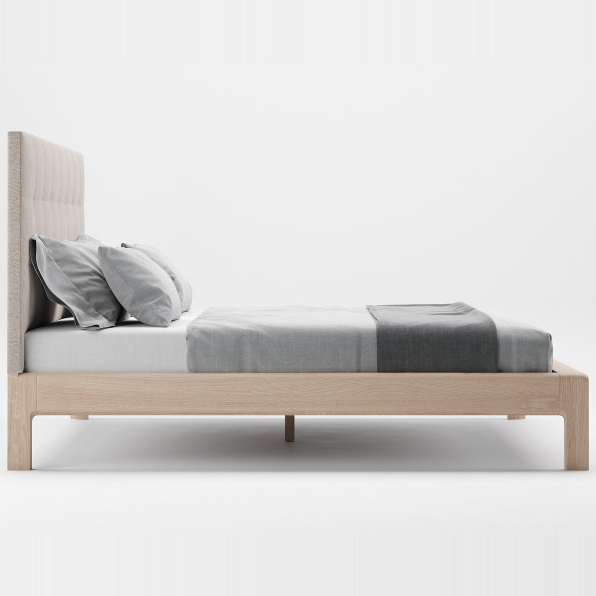 INVITO Bett gepolstert aus Massivholz – Lorenz Laurent Home