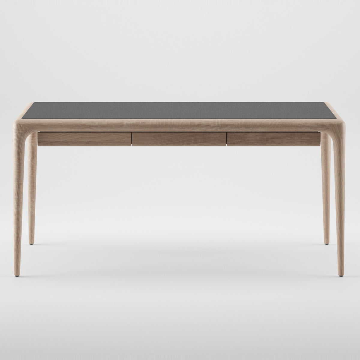 LATUS Schreibtisch mit Lederauflage aus Massivholz – Lorenz Laurent Home