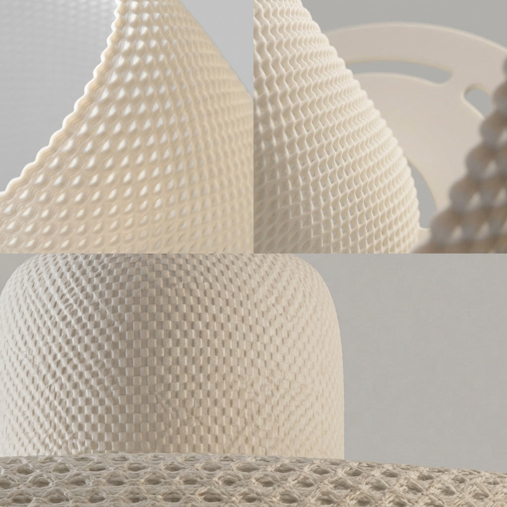 Lorenz Laurent – CIRRA Pendelleuchte im Detail, Lochung, Deckplatte und Deckenkappe
