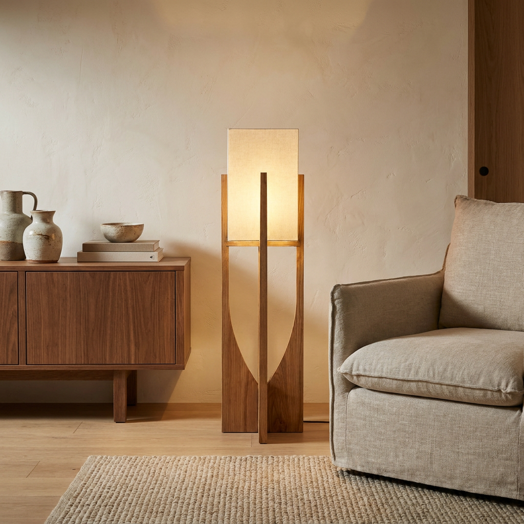 AKIRO Lampe mit warmem LED-Licht für Wohnzimmer, Schlafzimmer und Lobby – Lorenz Laurent Home