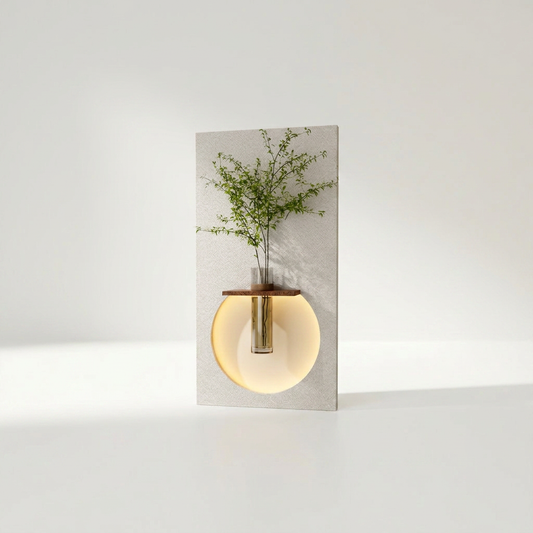 AQUA Wandlampe mit integriertem Pflanzgefäß, kleine Ausführung mit 70 x 40 cm – Lorenz Laurent Home