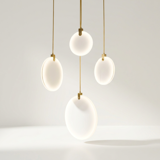 ASPENDOS Pendelleuchte aus echtem Marmor mit LED, Ø 20 bis 40 cm, über dem Esstisch – Lorenz Laurent Home