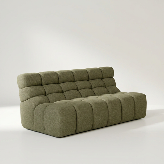 CHOPIN Modulsofa mit Bezug aus recyceltem Olefin und Kiefernholzrahmen, 190 x 93 x 78 cm – Lorenz Laurent Home