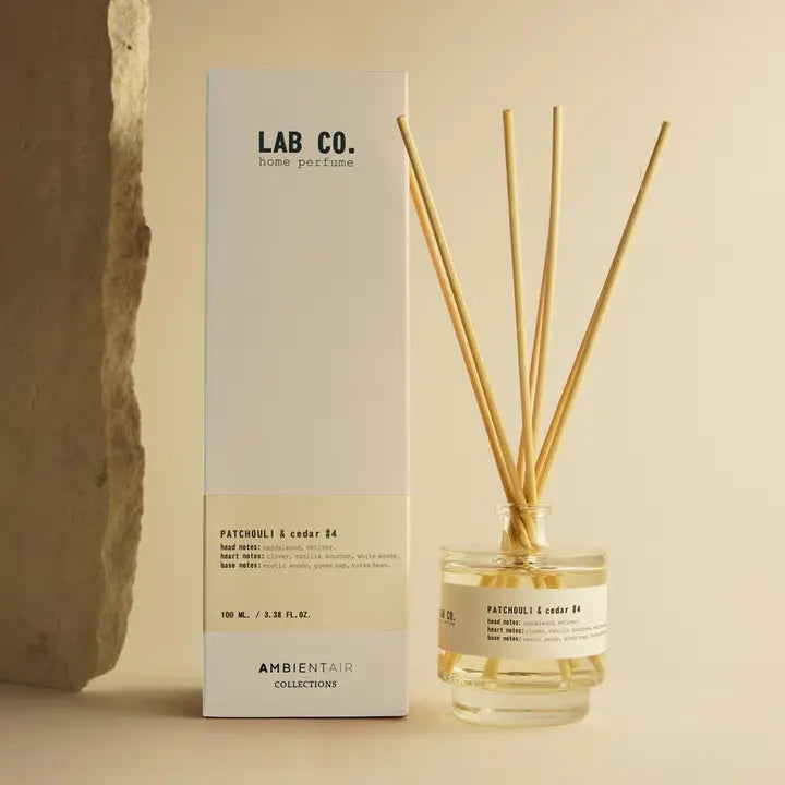 Lab Co Nr 4 Diffuser mit pflanzlicher Duftbasis aus Patchouli und Zedernholz – Lorenz Laurent Home