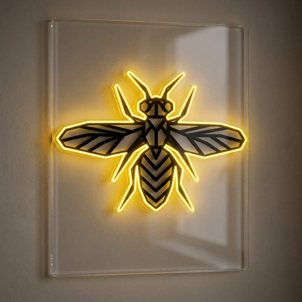 MELIA LED-Wandleuchte als Leuchtreklame mit warmem Licht und Sensordimmer – Lorenz Laurent Home
