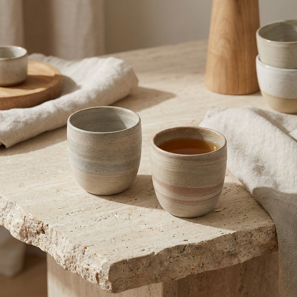 N&S Café Tasse mit chargenabhängiger Sprenkelung, handgefertigt in den Niederlanden – Lorenz Laurent Home