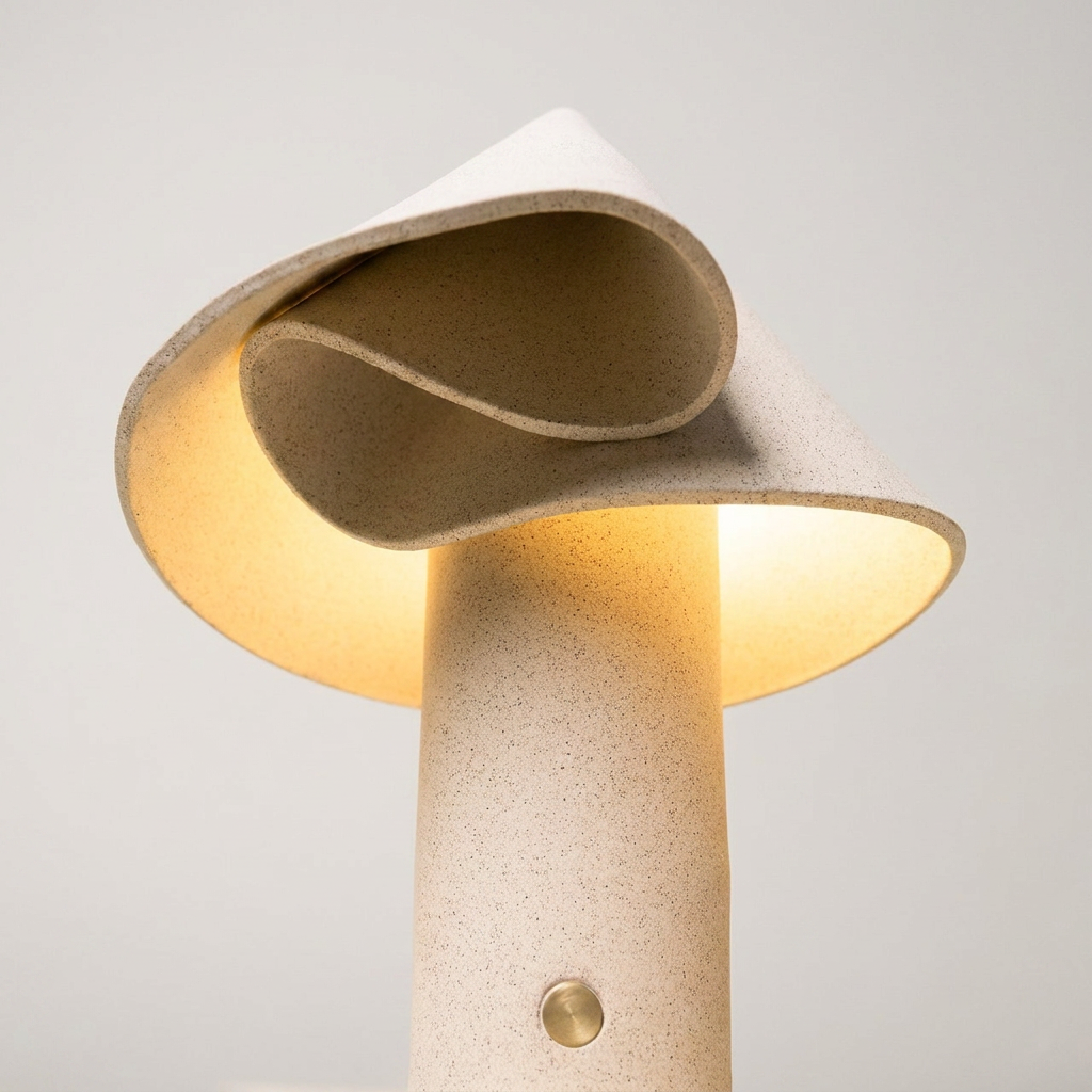 SHAYD Tischlampe in Sandbeige für Sideboard, Nachttisch und Konsole, 33 cm hoch – Lorenz Laurent Home