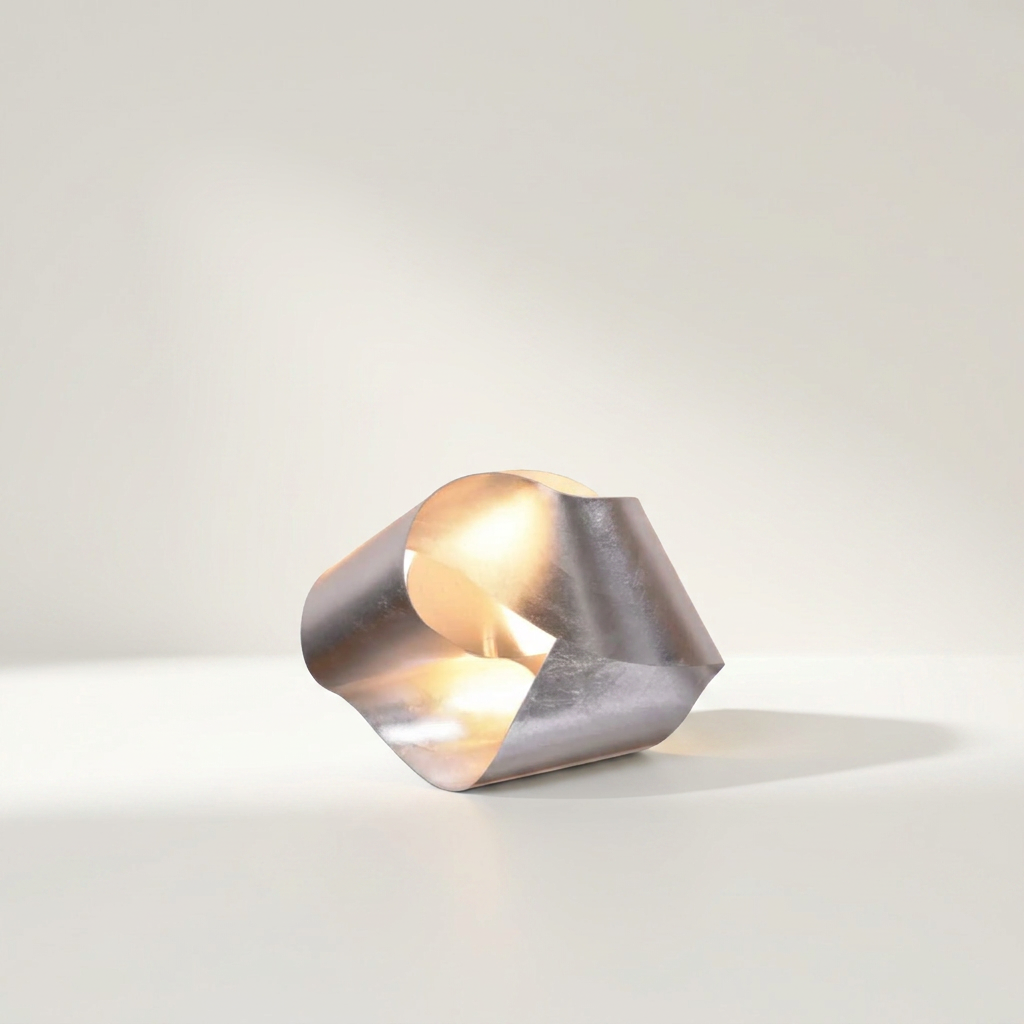 SILVA Deckenlampe aus Stahl mit Silberblattfinish, rund mit Ø 40 cm und 16 cm Höhe – Lorenz Laurent Home