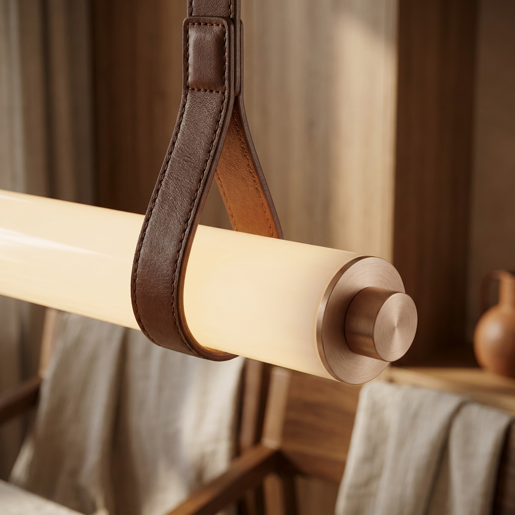 TENERIA Pendelleuchte mit 40 Watt LED und matt schimmerndem Roségold – Lorenz Laurent Home