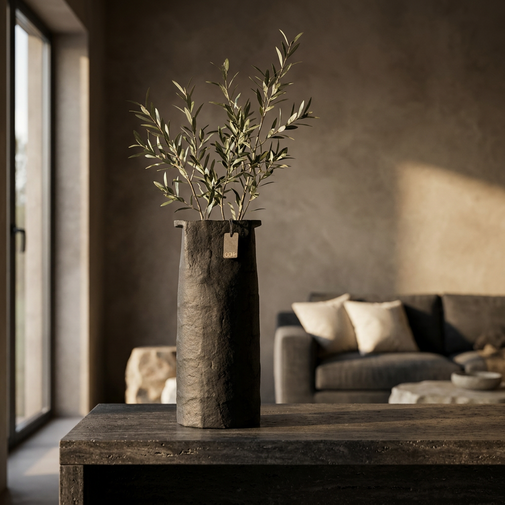 VAKO Vase aus recyceltem Zero-Waste-Papier, handgefertigt in Sri Lanka – Lorenz Laurent Home