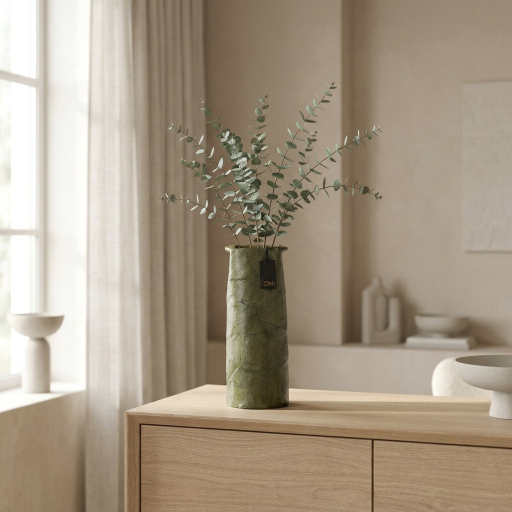 OOhh Vase Hoch aus Zellstoff für einzelne Zweige und schmale Blumenarrangements – Lorenz Laurent Home