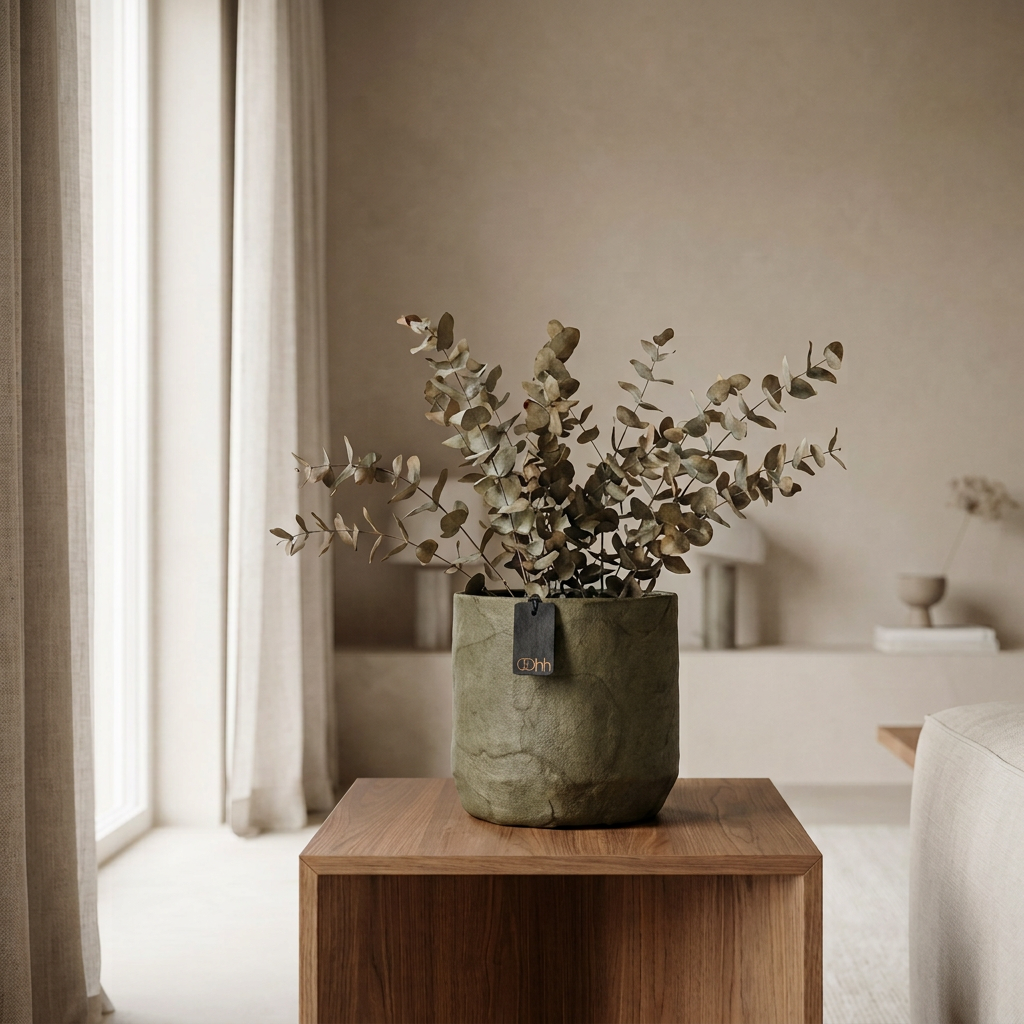OOhh Vase aus recyceltem Papier für frische Blumen und Trockenarrangements, wasserdicht – Lorenz Laurent Home