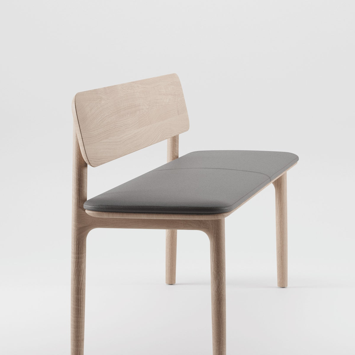 NEVA Bank mit Holzlehne aus Massivholz – Lorenz Laurent Home