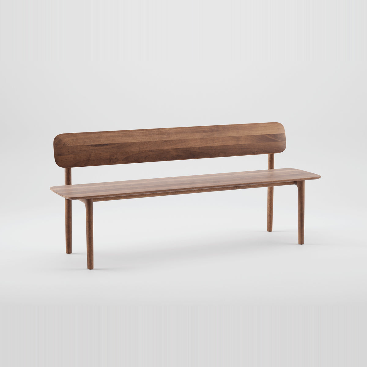 NEVA Bank mit Holzlehne aus Massivholz – Lorenz Laurent Home