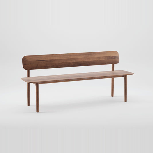 NEVA Bank mit Holzlehne aus Massivholz – Lorenz Laurent Home